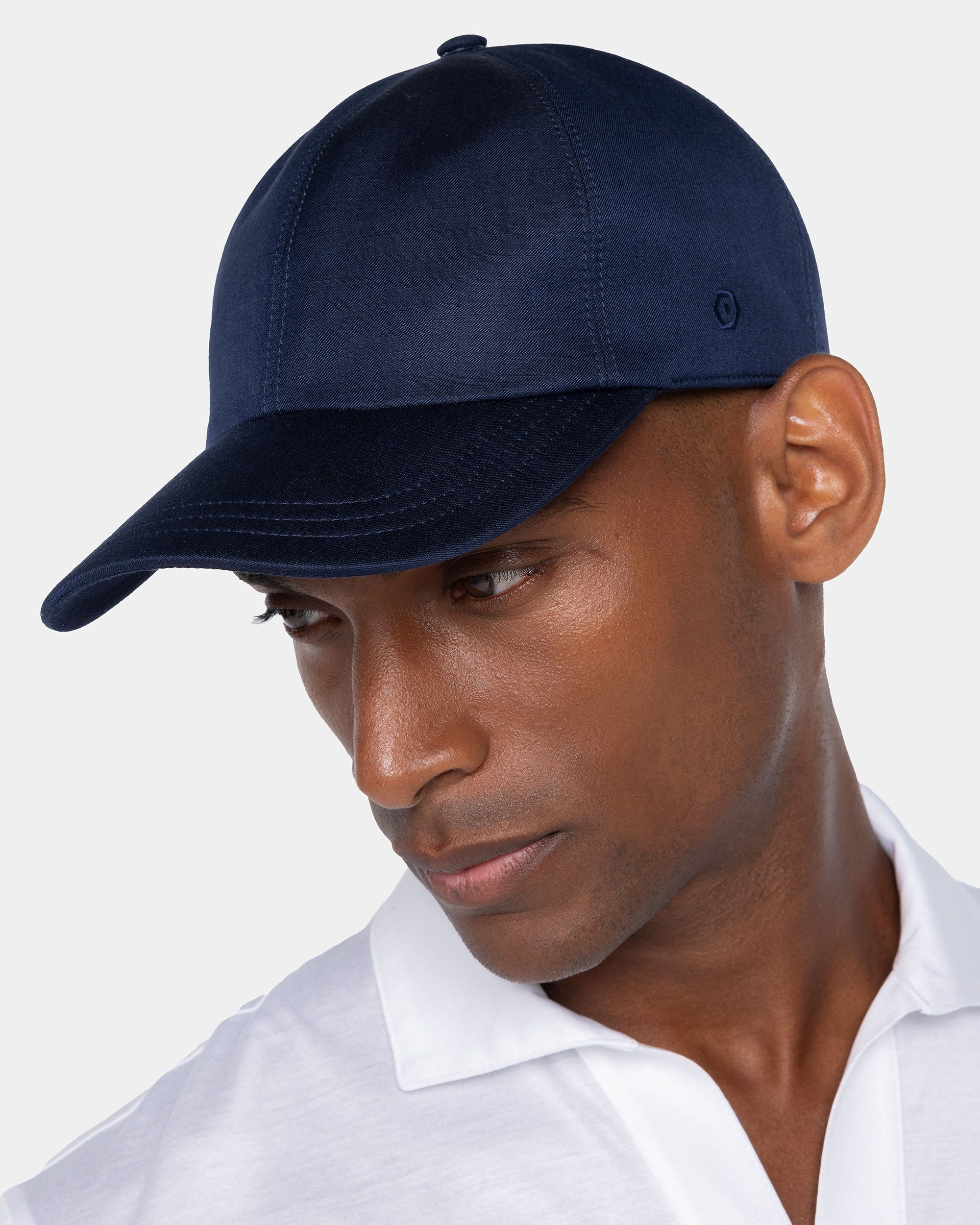 Effen Baseball Cap Zand Gemêleerd Wol Waterafstotend  | Filatori