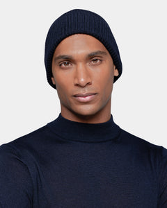 Blue Beanie in Cashmere Silk | Filatori