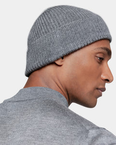 Grey Beanie in Cashmere Silk | Filatori