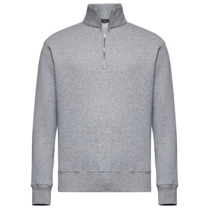 Grey Half zip sweatshirt in Cotton Cashmere | Filatori