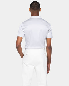 Grijs Korte Mouw Poloshirt zonder knopen 100% Egyptisch Katoen | Filatori
