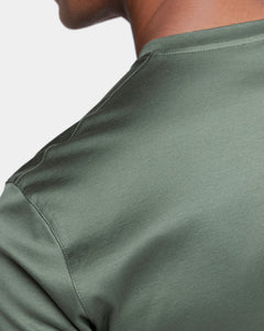 Military Green Short Sleeve T-Shirt 100% Ultra-fine Supima Cotton | Filatori 